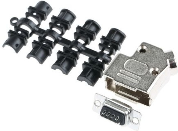 D45ZK9-DB9S-K, D45ZK 9 Way D-sub Connector