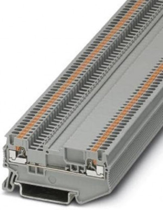 3210308, PT 1.5/S-MTD Series Grey DIN Rail Terminal Block, Push In Termination 3210308, PT 1.5/S-MTD Series Grey DIN Rail Terminal Block, Push In Termination