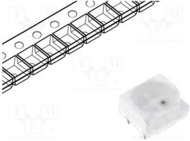 OSTBMAS2C1A, Светодиод, SMD, 3528,PLCC4, RGB (полноцветный), 3,5x2,8мм, 120°
