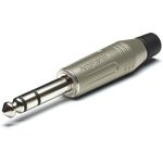 ACPS-GN, Телефонный аудио разъем, 3 контакт(-ов), Штекер, 6.35 мм, Монтаж на Кабель