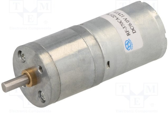 1589, Двигатель: DC, с редуктором, LP, 6ВDC, 2,2А, Ось: D профиль, 227: 1