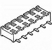 55510-120TRLF, Headers &amp; Wire Housings 4.5mm,Top Ent,SMT Vert,Dbl Rw,20P.76um
