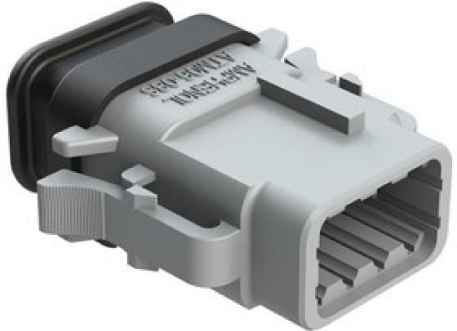 ATM06-08SA-SR1GY, Automotive Connectors 8 Pin Plug Pos A w/Strn Rlf