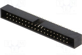 DS1014-40SF1B, Гнездо IDC "папа" PIN 40 прямой THT gold flash 2мм