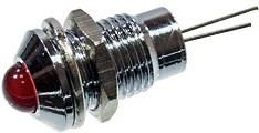 L-KLS9-IL-M8-02A-5MM-R, Светодиод с держателем красный D=10.0мм M8 (аналог L-610R)