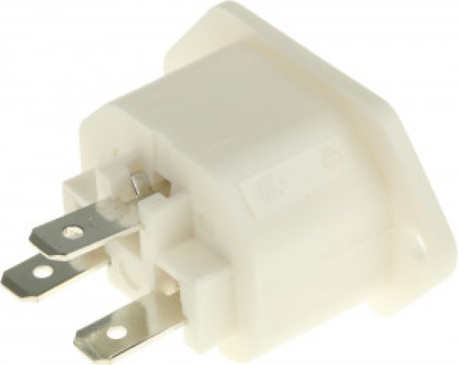 PX0793/63/WH, C13 Panel Mount IEC Connector Socket, 10A, 250 V
