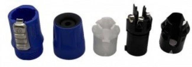 NAC3FCA-1, AC Power Plugs &amp; Receptacles Cable end - powerCON 20 A - V-0 insert - power in Blue, (RCAC3I-G-000-0)