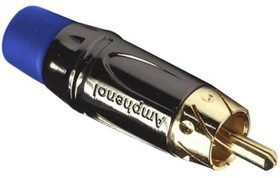 ACPL-CBL, RCA Phono Connectors RCA PLG BLK Chromate Blue Flex Grommet
