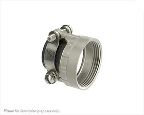 UT022AC, UT0Size 22 Straight Cable Clamp With Strain Relief, For Use With UT0-UT0W Series Circular