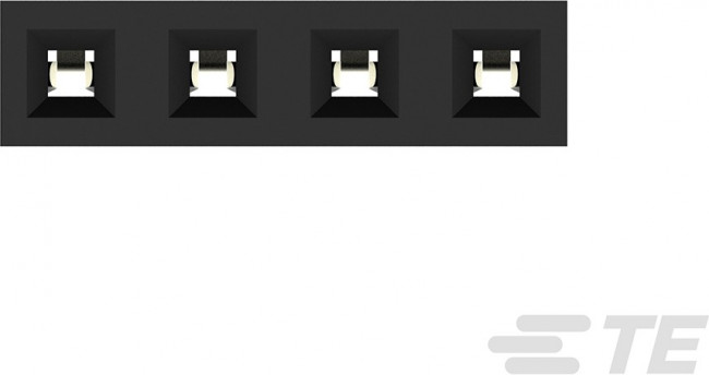 2314876-4, PCB Receptacle, Плата - к - плате, 2 мм, 1 ряд(-ов), 4 контакт(-ов), Монтаж в Сквозное Отверстие