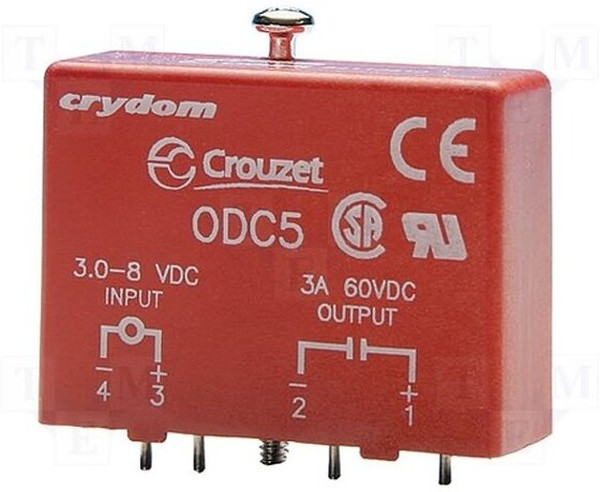 CROUZET84110410, Реле: полупроводниковое, Uупр: 2,75-8ВDC, 3А, макс.60ВDC CROUZET84110410, Реле: полупроводниковое, Uупр: 2,75-8ВDC, 3А, макс.60ВDC