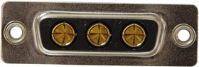 680M3W3203L211, Комбинированный разъем D Sub, Power-D 680M Series, DA-3W3, Гнездо, 3 контакт(-ов), 3 Силовых