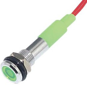 FL1M-6FW-1-G24V, LED Panel Mount Indicators LED GRN 6MM NUT 24VAC/DC FL1M-6FW-1-G24V, LED Panel Mount Indicators LED GRN 6MM NUT 24VAC/DC