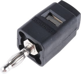 SDK 502 / SW, Black Male Banana Plug, 4 mm Connector, 16A, 30 V ac, 60V dc, Nickel Plating