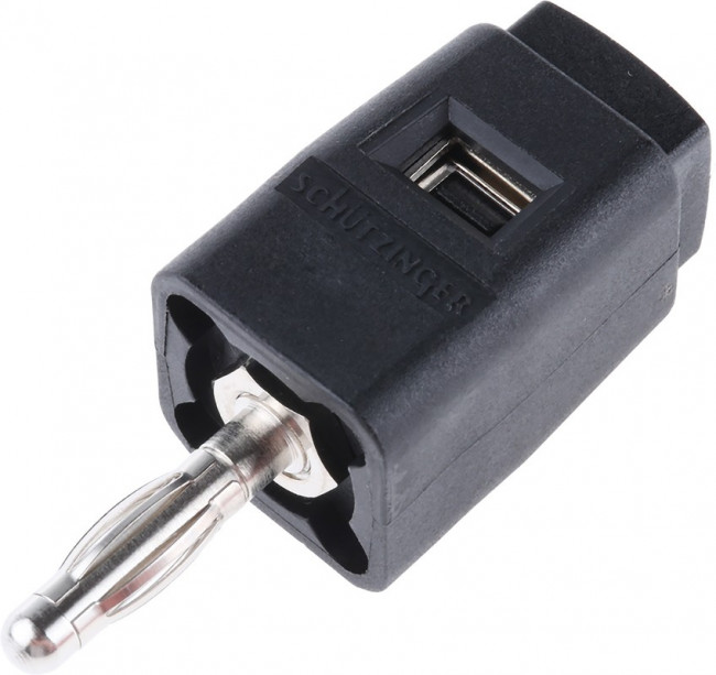 SDK 502 / SW, Black Male Banana Plug, 4 mm Connector, 16A, 30 V ac, 60V dc, Nickel Plating SDK 502 / SW, Black Male Banana Plug, 4 mm Connector, 16A, 30 V ac, 60V dc, Nickel Plating