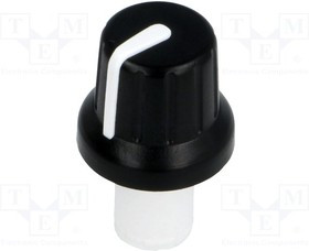 GMN-4P1.5-WH, Ручка, с указателем, ABS, dоси: 6мм, d16x14,4мм, черный