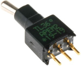 TL36P0050, Toggle Switch, PCB Mount, On-On, SPDT, Through Hole Terminal