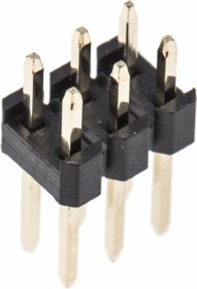 M20-9980345, M20 Series Straight Through Hole Pin Header, 6 Contact(s), 2.54mm Pitch, 2 Row(s), Unshrouded