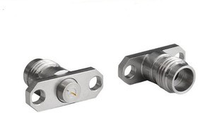 RFSSMAA2JCCAFEC, jack Flange Mount Circular Coaxial Connector, Jack Screw Termination, Straight Body