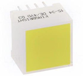 DE/4YD, LED модуль/15х15мм/ желтый/588нм/8-31мкд