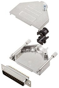 6355-0002-23, DB-25 DB-25 Plug D-Sub Connector Kit, Steel, Plug,