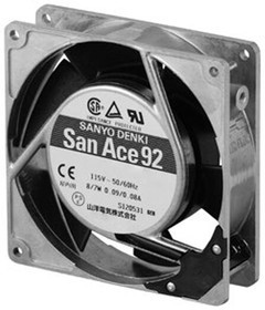 109S091, AC Fans AC Axial Fan, 92x92x25mm, 100VAC, Mini Ace