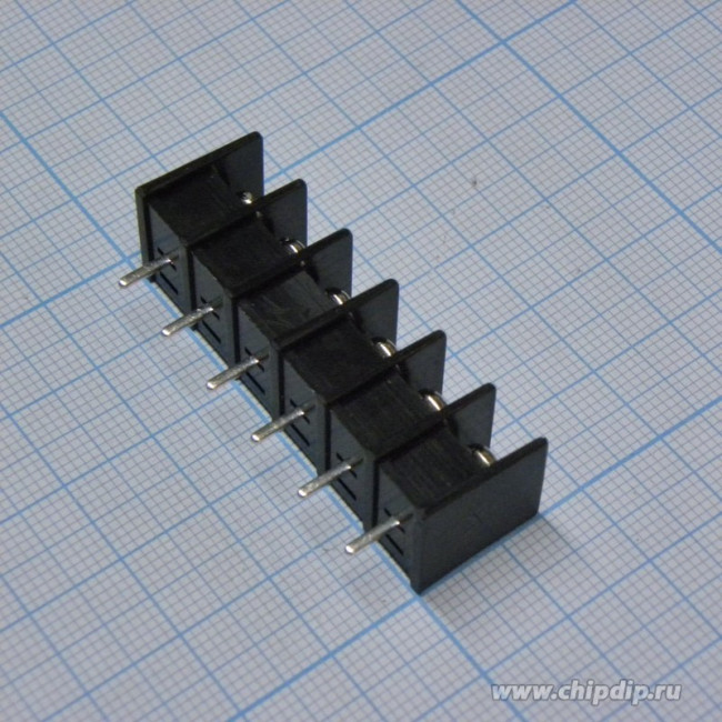 DG25C-B-06P-13, Клеммник 6-контактный шаг 7.62мм