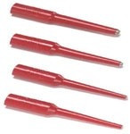 3562-2, Test Plugs &amp; Test Jacks BANANA PLUG TEST ADAPTER WITH .063 SOCKET, RED