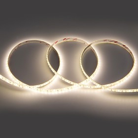 General Лента Светодиодная 5 метров 9,6Вт 12В SMD2835 8мм 600 диодов 7 Лм/чип IP65 3000К Теплый белый свет 501120 GLS-2835-120- 9.6-12-IP65-