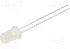 504WC2E-W5-3PC, LED; 5mm; white neutral; 23000mcd; 15°; Front: convex; 2.6?3.4V 504WC2E-W5-3PC, LED; 5mm; white neutral; 23000mcd; 15°; Front: convex; 2.6?3.4V