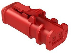 AT06-2S-OMRED, Корпус Автомобильного Разъема, AT, Штекер, 2 вывод(-ов)