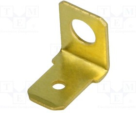 BM01009, Наконечник: плоский, 6,3мм, 0,8мм, "папа", M4, неизолированный