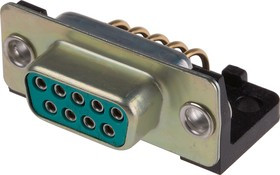 9 Way Right Angle Through Hole D-sub Connector Socket