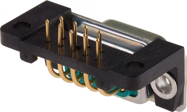 9 Way Right Angle Through Hole D-sub Connector Socket