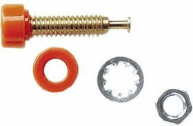 3542-3, Test Plugs &amp; Test Jacks PIN TIP JACK GOLD PL (ORANGE)