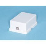 TJCM2 6P4C-W, Розетка телефонная, 2 порта RJ-11, мини, белая