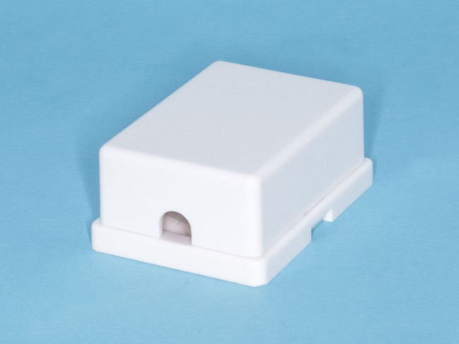 TJCM2 6P4C-W, Розетка телефонная, 2 порта RJ-11, мини, белая