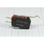 Микропереключатель, размер 29x10 x16, 16А, переключение ON-(ON), размер концевика L31, SV164-1C25