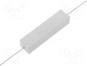 AX20W-10R, Резистор: проволочный, керамический, THT, 10Ом, 20Вт, ±5% AX20W-10R, Резистор: проволочный, керамический, THT, 10Ом, 20Вт, ±5%