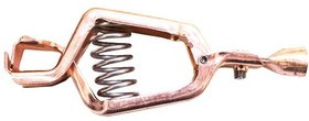 BU-21MPN, Test Clips Plain Battery Copper Clip SS Spg/Rvt - 100 Amp
