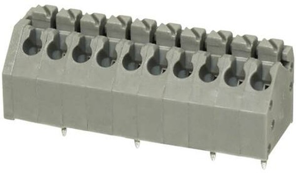 TBL002A-350-10GY-2GY, Fixed Terminal Blocks Terminal block, screwless, 3.50, 45, 10 poles, cool gray TBL002A-350-10GY-2GY, Fixed Terminal Blocks Terminal block, screwless, 3.50, 45, 10 poles, cool gray