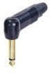 NP2RX-B, Phone Connectors Plug 1/4 in mono RX R/A black/gold NP2RX-B, Phone Connectors Plug 1/4 in mono RX R/A black/gold
