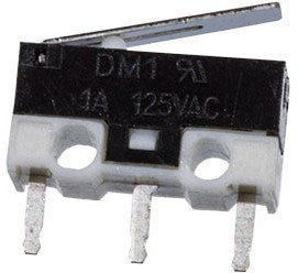 DM1-04P-30G-G, микропереключатель с лапкой 125В 1A