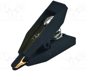 BU-75K, Зажим "крокодил" Кельвина, 10А, Диап.захвата макс.8мм