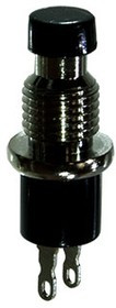 L-KLS7-PBS-004D-B, кнопка без фиксации OFF-(ON) 250В 1А черная