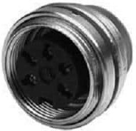 T3303-420, Circular DIN Connectors FEMALE RECEPTACLE 4 WAY