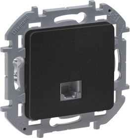 673823, Телефонная розетка RJ11 INSPIRIA антрацит