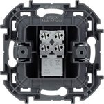 673823, Телефонная розетка RJ11 INSPIRIA антрацит
