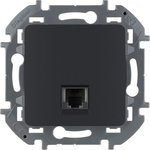 673823, Телефонная розетка RJ11 INSPIRIA антрацит