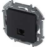 673823, Телефонная розетка RJ11 INSPIRIA антрацит